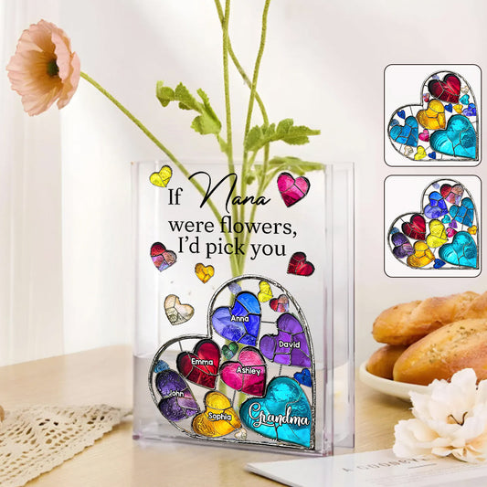 If Nana Were Flowers - Personalized Grandma Book Vase