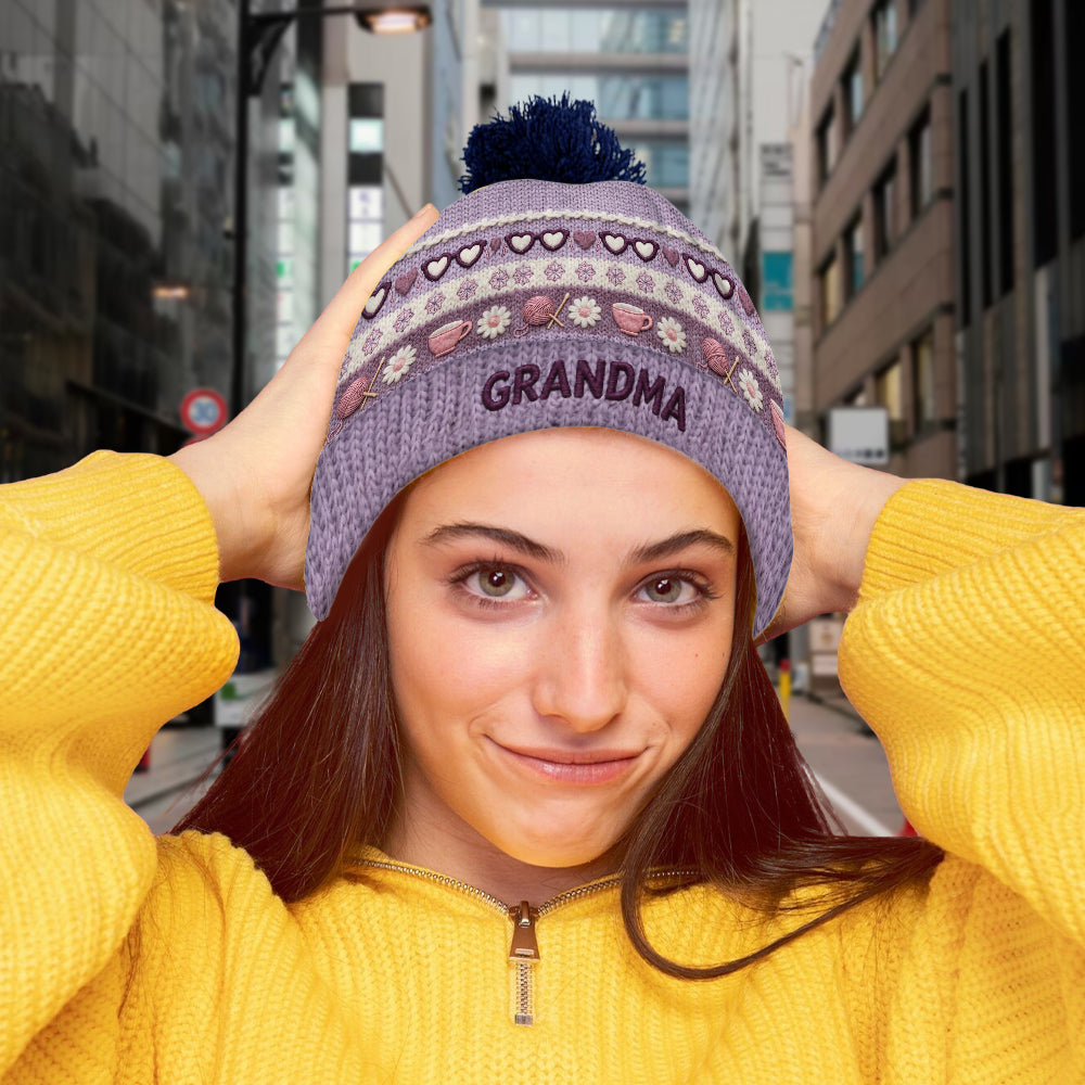 Bonnet personnalisé pour grand-mère