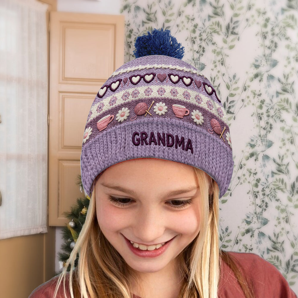 Bonnet personnalisé pour grand-mère