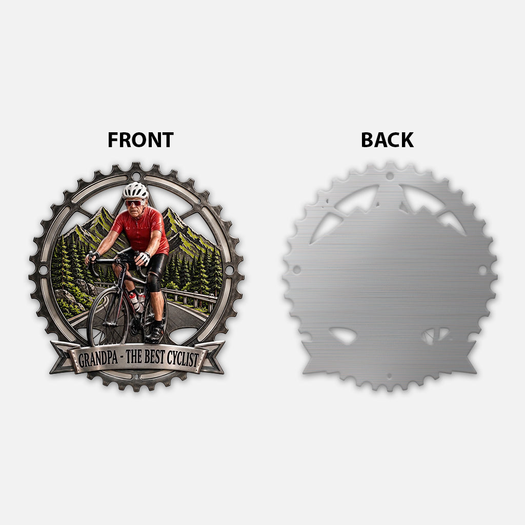 Cycling Lovers Gift, Cyclist Gift - Personalized Cycling 3D Printed Cut Metal Sign