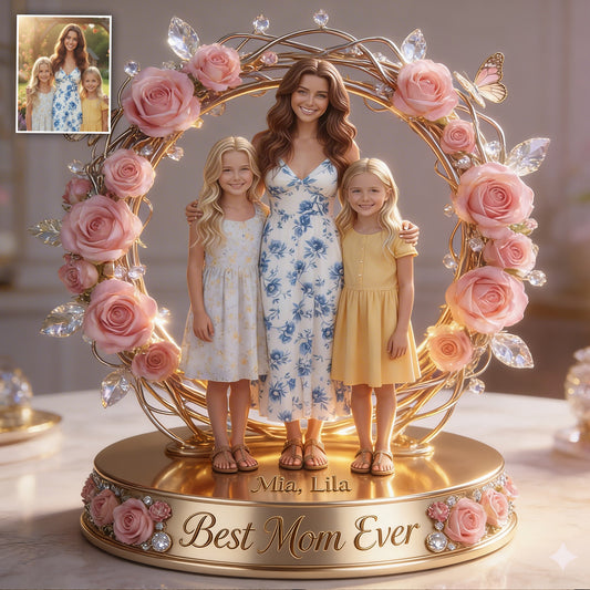 Beste Mama Aller Zeiten - Personalisierte Mutter Acrylplakette