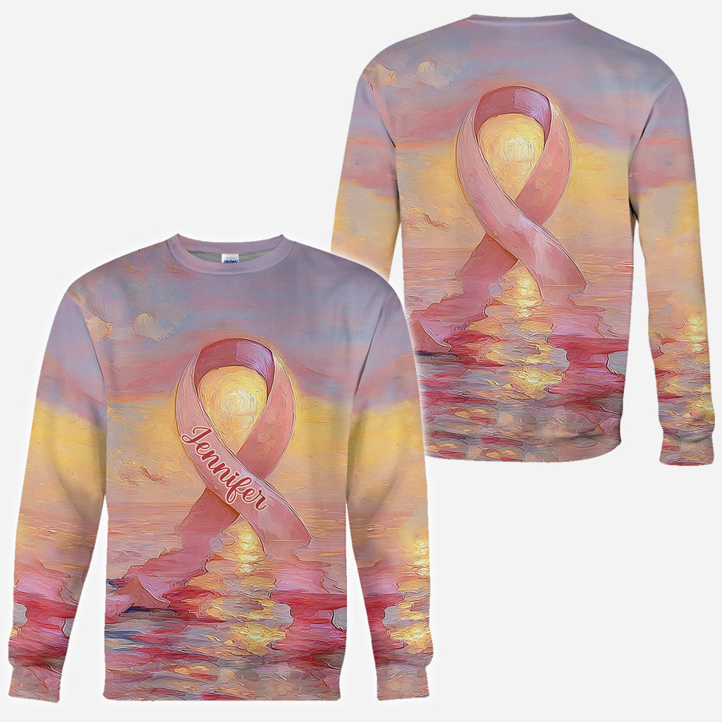 Guerrières fortes - T-shirt personnalisé de sensibilisation au cancer du sein