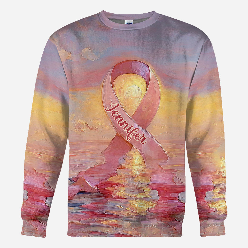 Guerrières fortes - T-shirt personnalisé de sensibilisation au cancer du sein