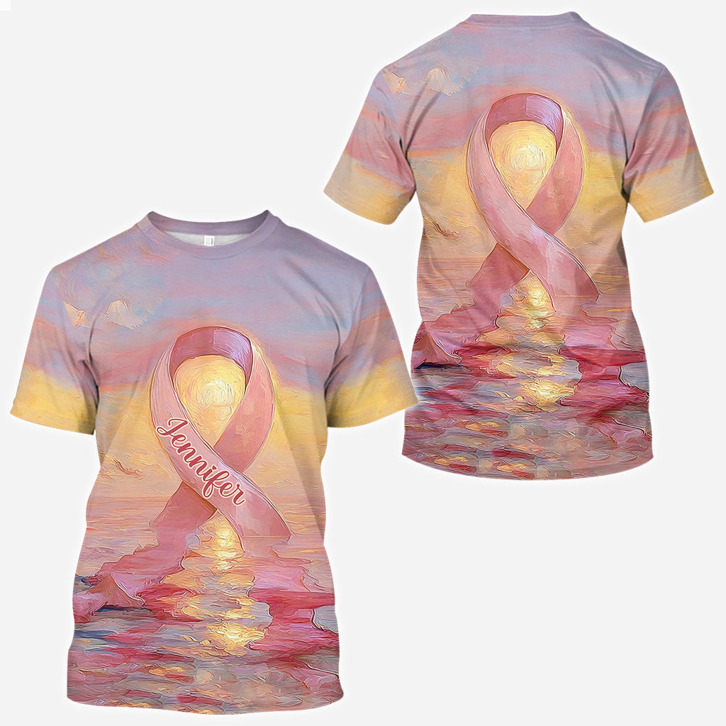 Guerrières fortes - T-shirt personnalisé de sensibilisation au cancer du sein