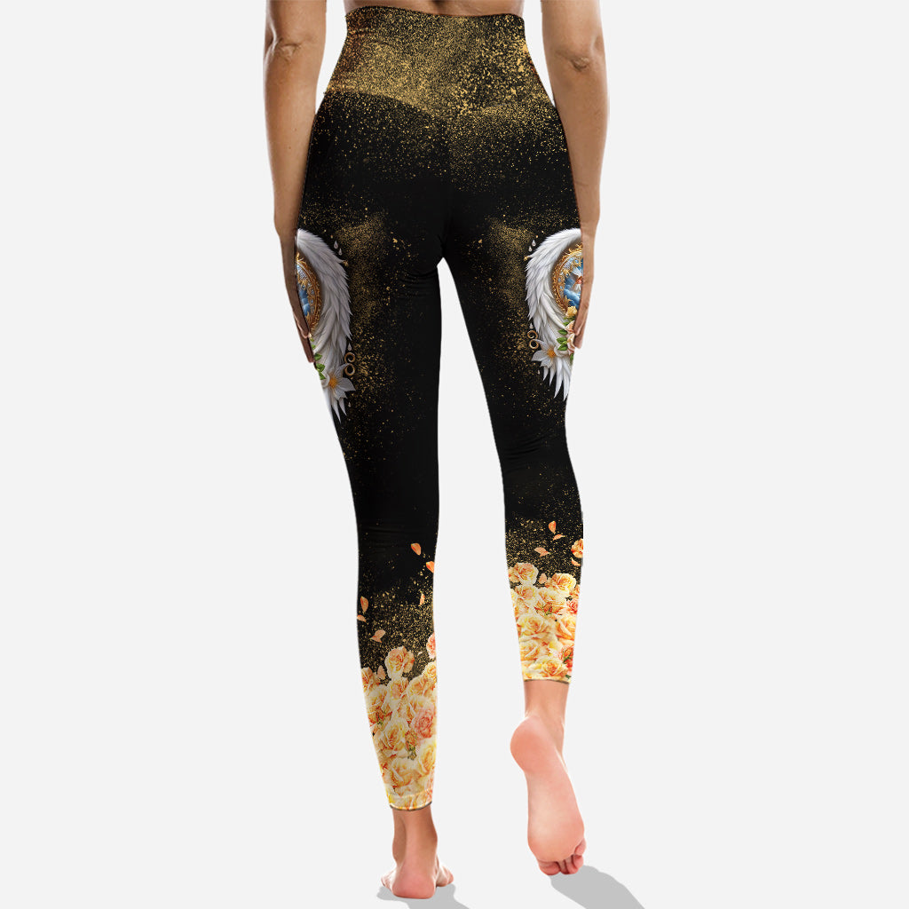 Ich glaube an Gott und die Kraft des Gebets – Personalisierter christlicher Hoodie und Leggings