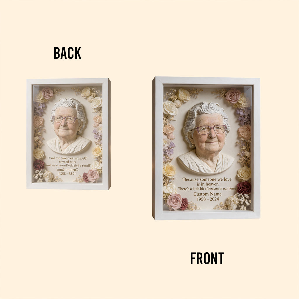 Boîte à fleurs commémorative personnalisée à partir de n'importe quelle photo - Plaque commémorative personnalisée en acrylique de forme personnalisée