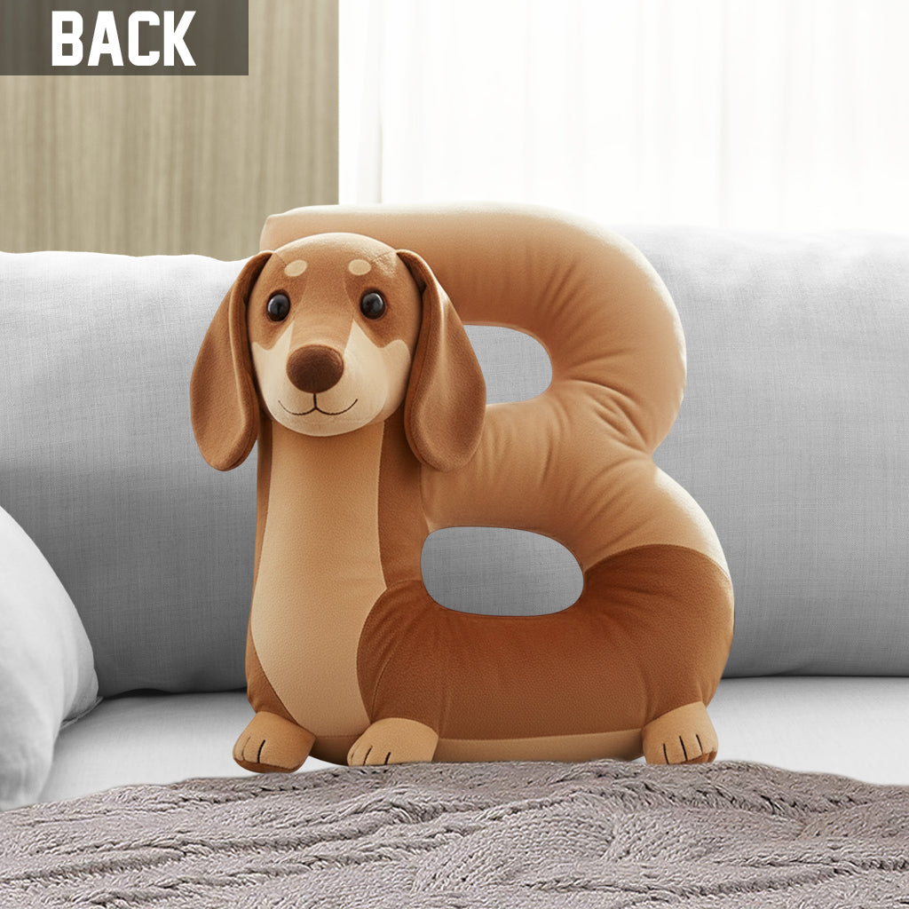 Coussin personnalisé en forme de teckel mignon