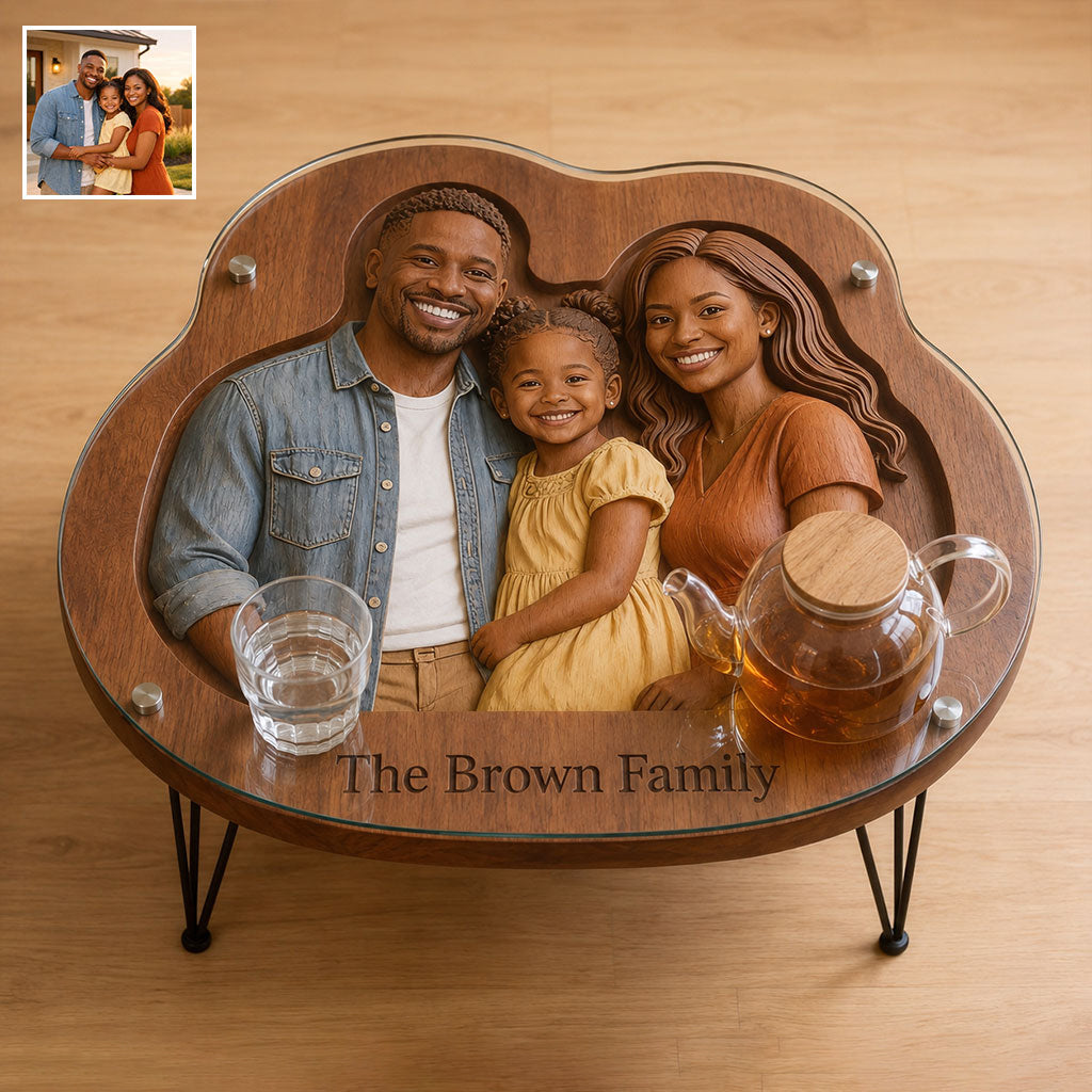 Custom From Any Photo - Personalized Family Table Custom Shape
