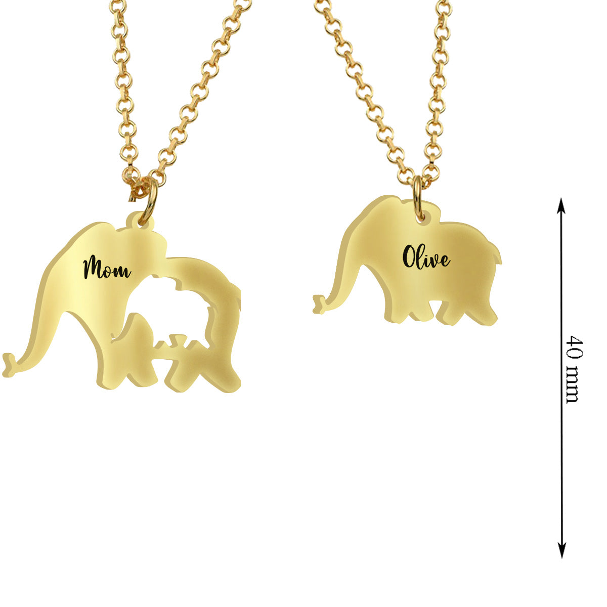 Happy Mother's Day - Personalized Mother Matching Pendant Necklace