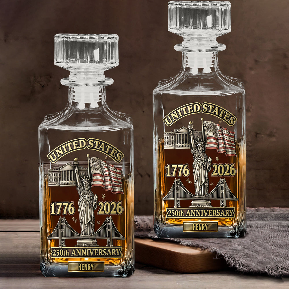250th Anniversary - Personalized Whiskey Decanter Set