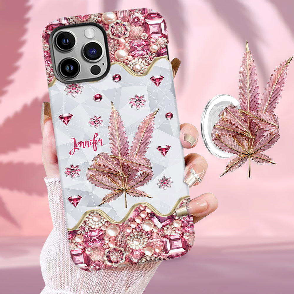 Il y a toujours du cannabis quelque part - Coque de téléphone et support de téléphone personnalisés avec impression intégrale -