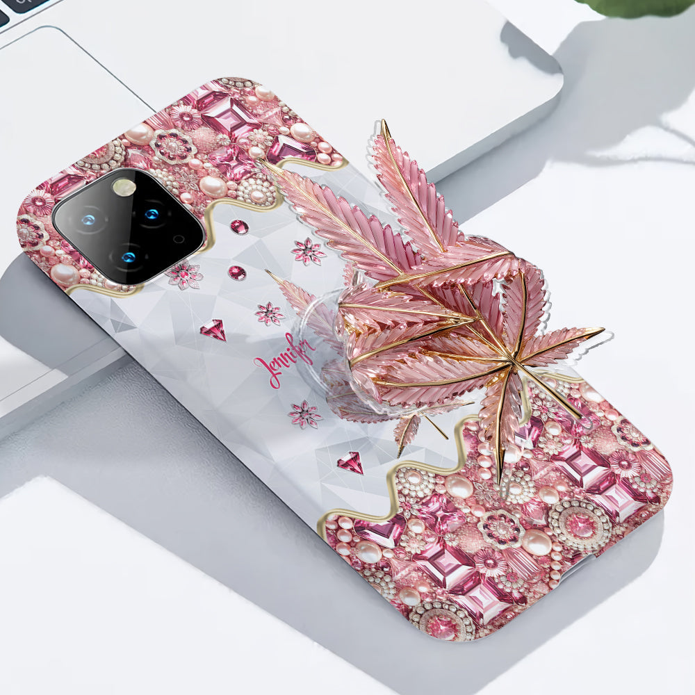 Il y a toujours du cannabis quelque part - Coque de téléphone et support de téléphone personnalisés avec impression intégrale -