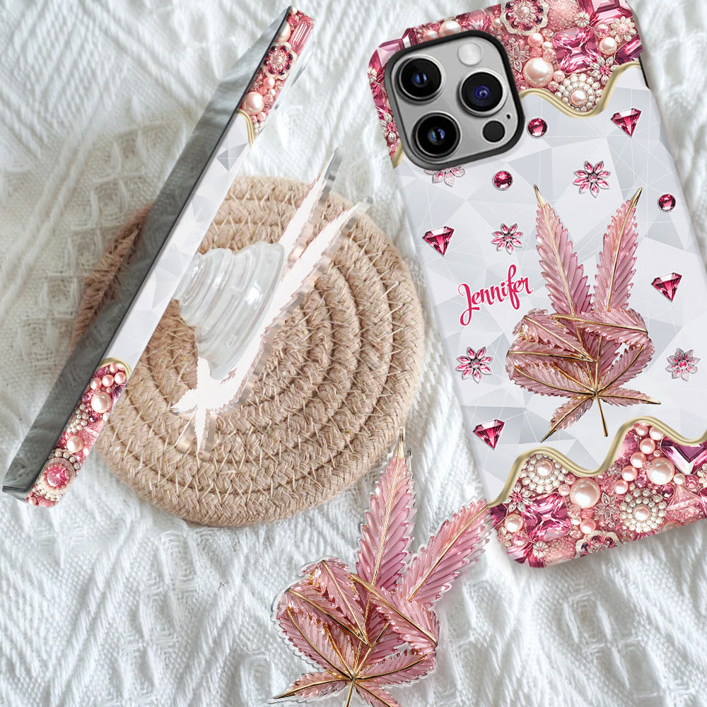 Il y a toujours du cannabis quelque part - Coque de téléphone et support de téléphone personnalisés avec impression intégrale -