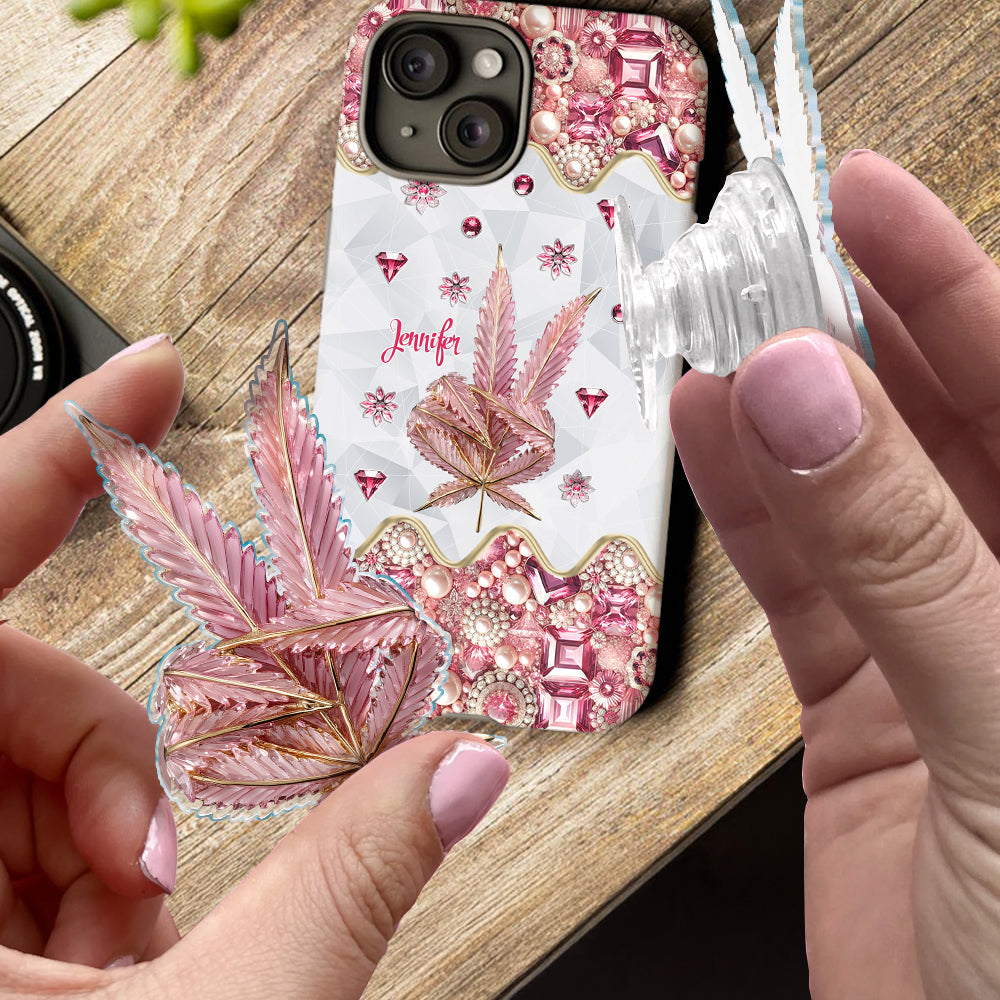 Il y a toujours du cannabis quelque part - Coque de téléphone et support de téléphone personnalisés avec impression intégrale -