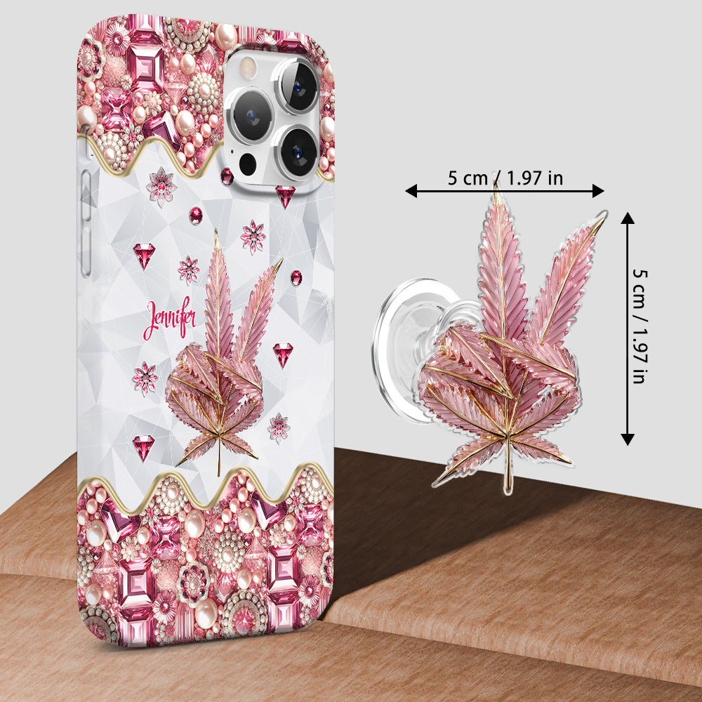 Il y a toujours du cannabis quelque part - Coque de téléphone et support de téléphone personnalisés avec impression intégrale -