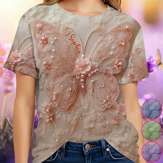 Magnifique papillon - T-shirt personnalisé à motif papillon intégral