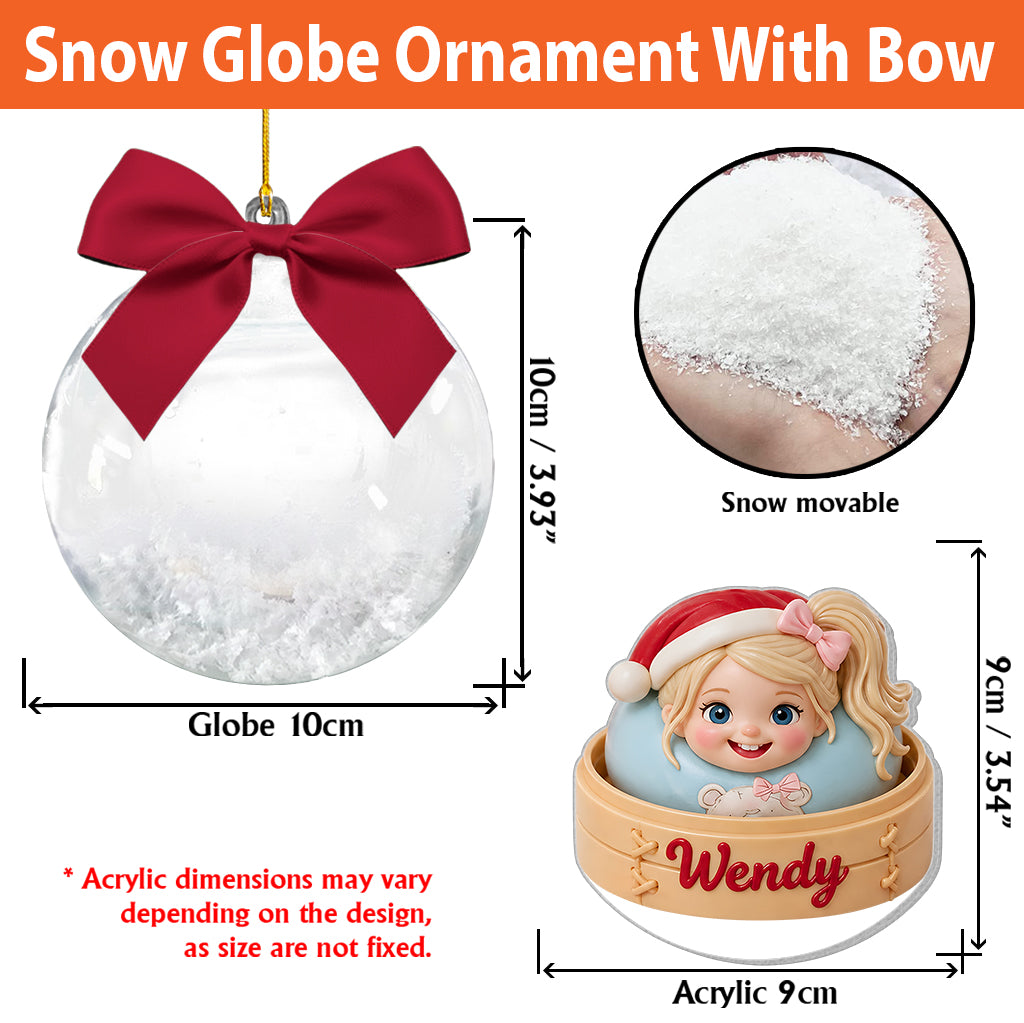 Merry Christmas Dumpling Gift For Kids - Personalized Kid Premium 3D Ornament