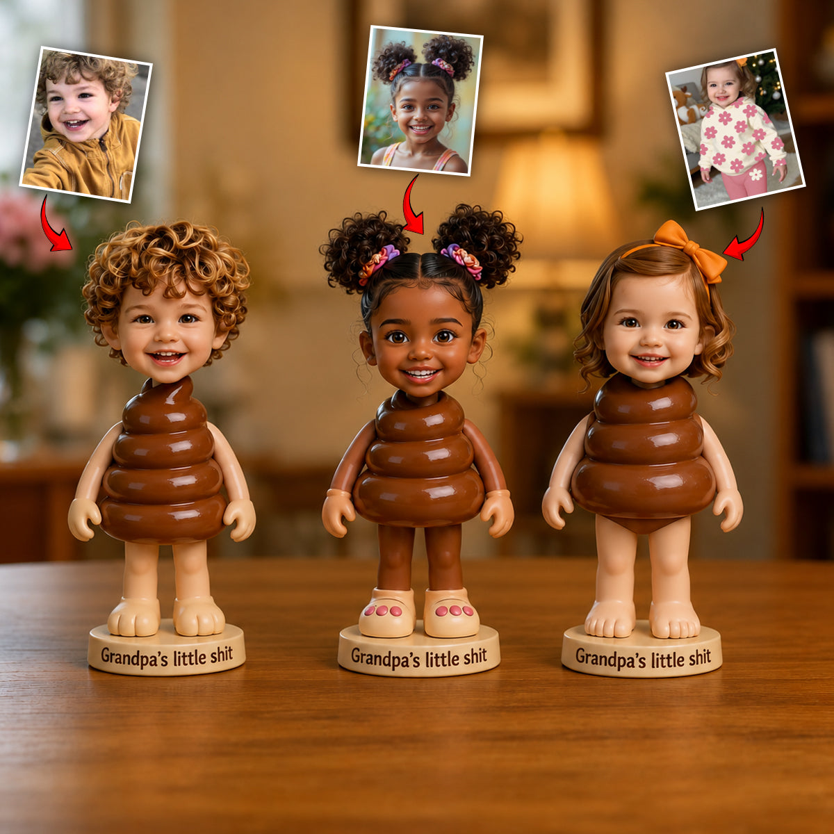 Opa Lustige 3D Individuelle - Personalisierte Opa Premium 3D Figur