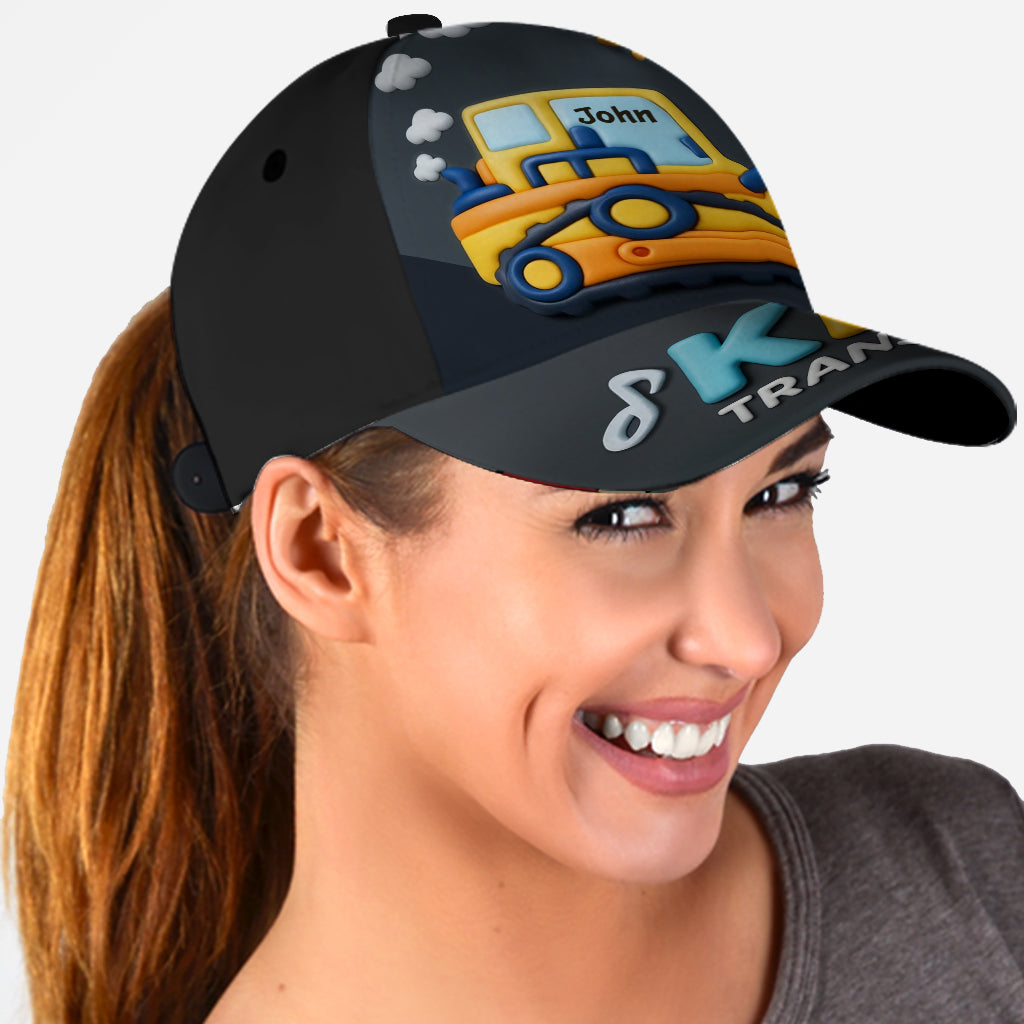 Cadeau mignon pour enfants sur le thème des transports - Casquette classique personnalisée pour enfant