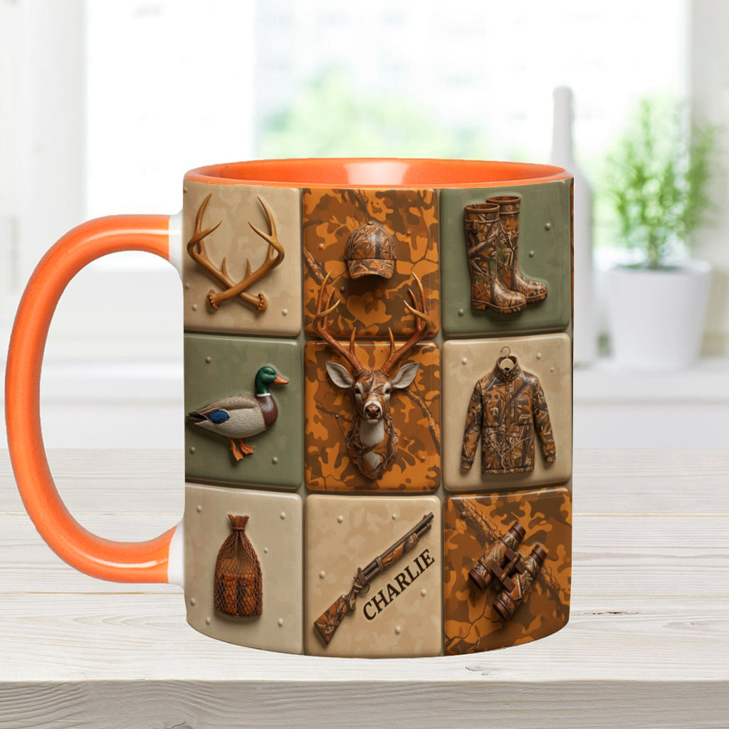 Liebe zur Jagd – Personalisierte Tasse mit Jagdmotiv