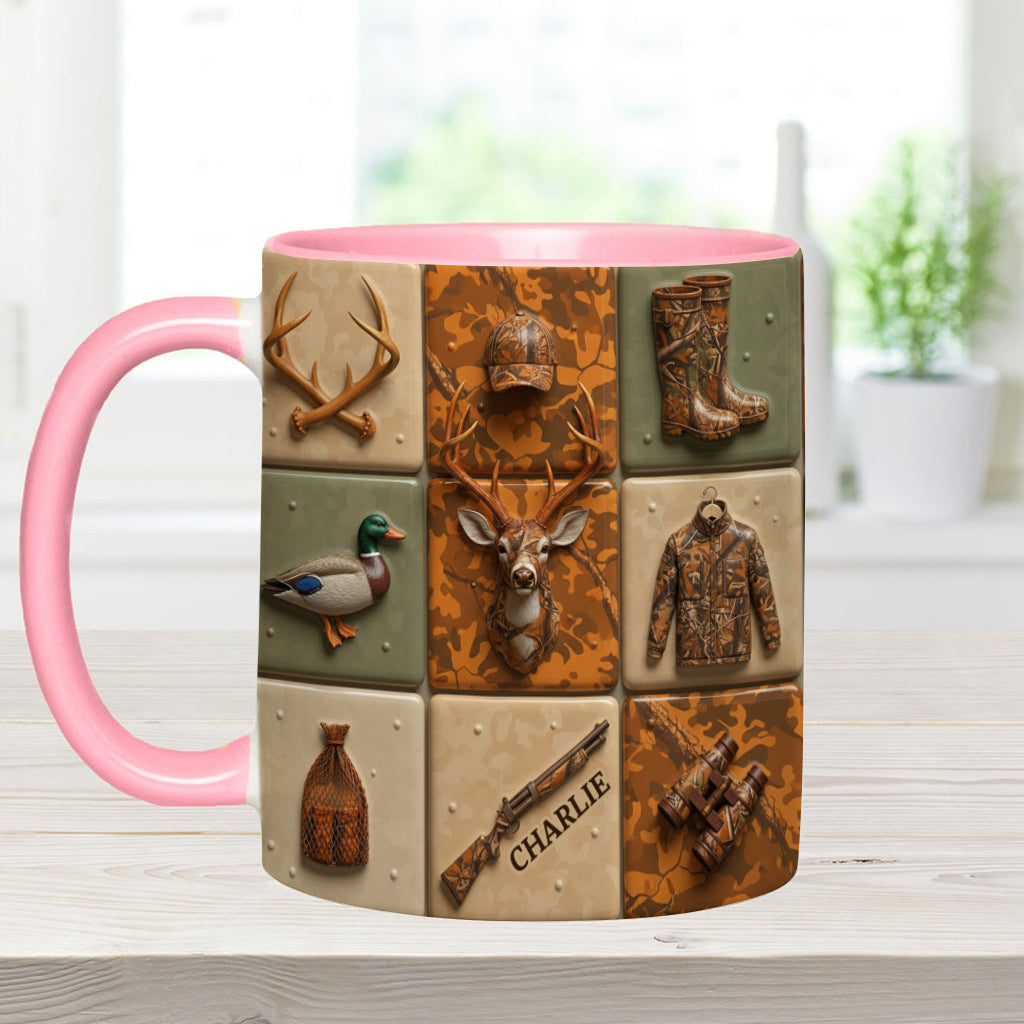 Liebe zur Jagd – Personalisierte Tasse mit Jagdmotiv