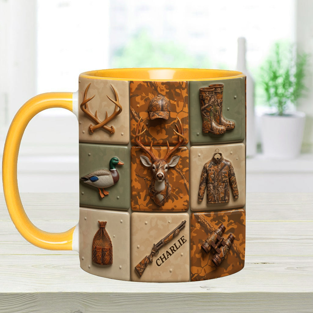 Liebe zur Jagd – Personalisierte Tasse mit Jagdmotiv