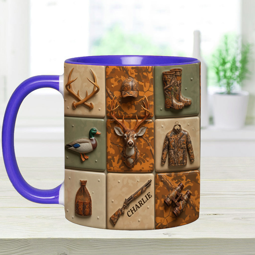 Liebe zur Jagd – Personalisierte Tasse mit Jagdmotiv