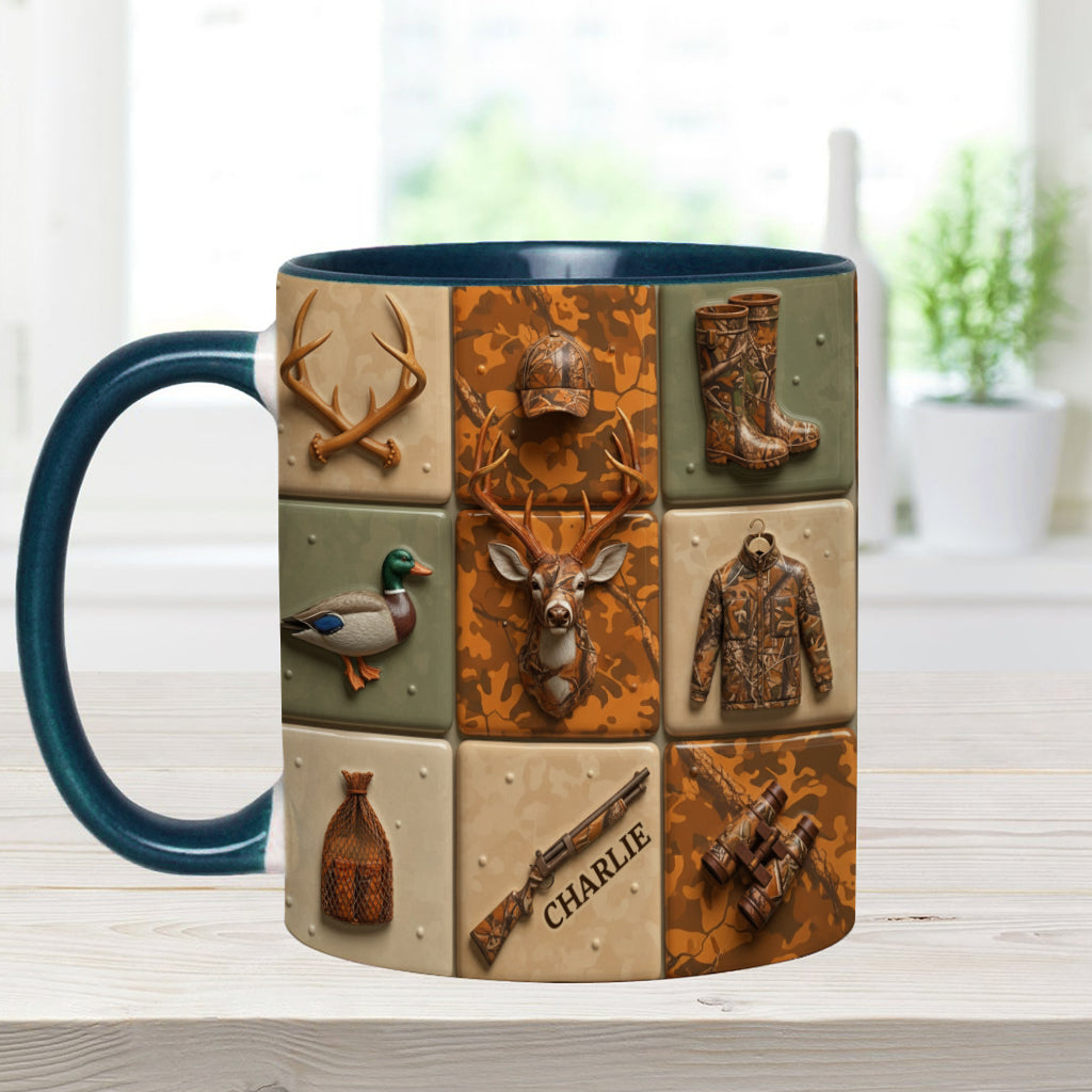 Liebe zur Jagd – Personalisierte Tasse mit Jagdmotiv