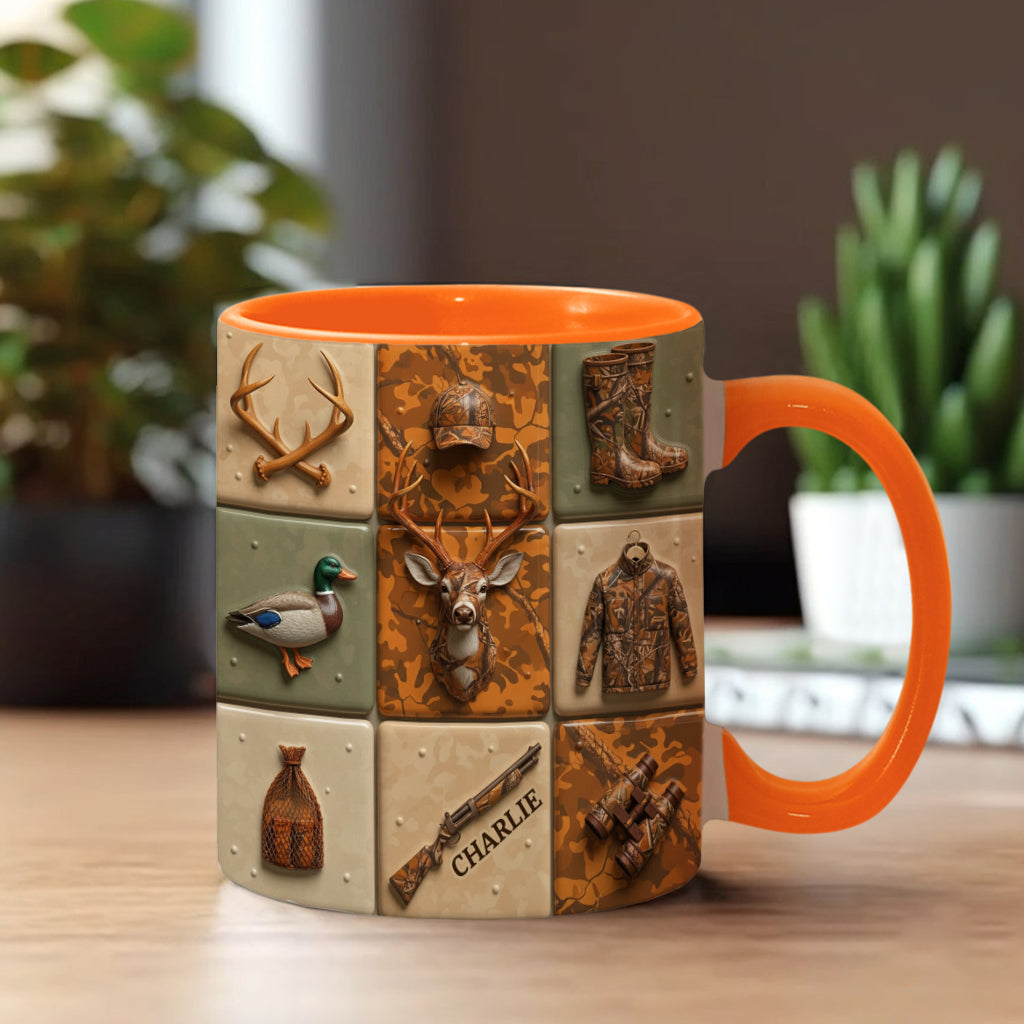 Liebe zur Jagd – Personalisierte Tasse mit Jagdmotiv