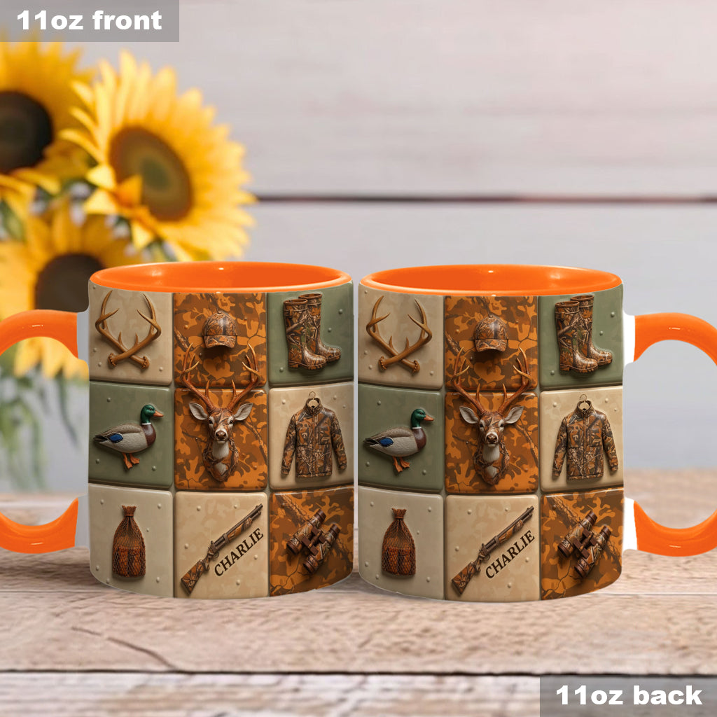 Liebe zur Jagd – Personalisierte Tasse mit Jagdmotiv