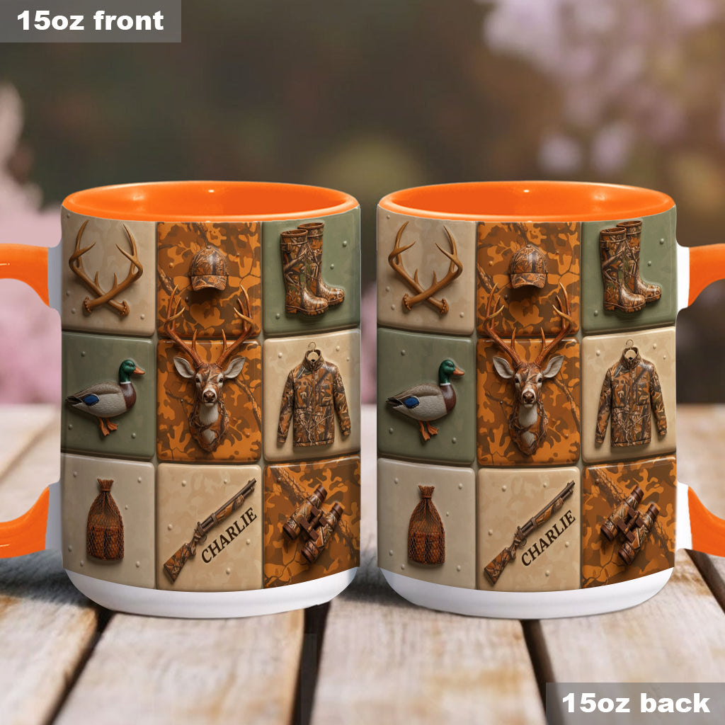 Liebe zur Jagd – Personalisierte Tasse mit Jagdmotiv