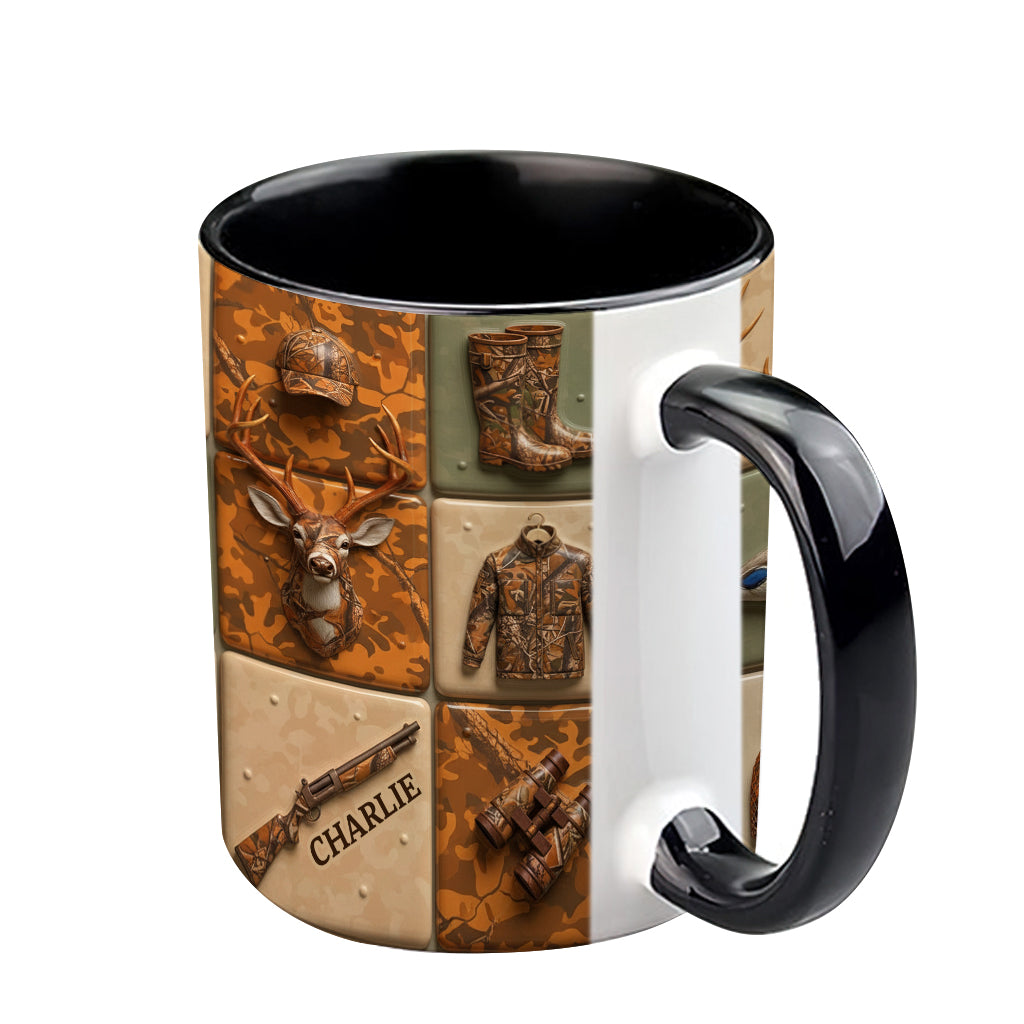 Liebe zur Jagd – Personalisierte Tasse mit Jagdmotiv