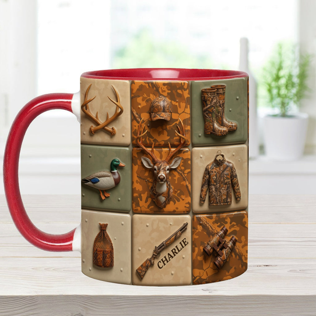 Liebe zur Jagd – Personalisierte Tasse mit Jagdmotiv