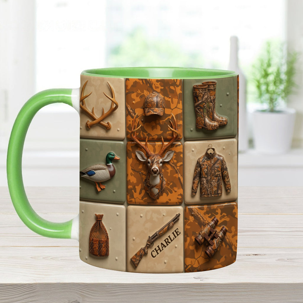 Liebe zur Jagd – Personalisierte Tasse mit Jagdmotiv