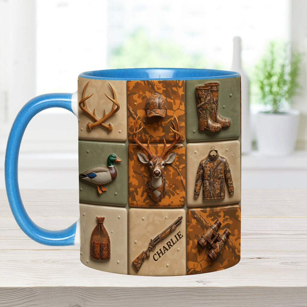 Liebe zur Jagd – Personalisierte Tasse mit Jagdmotiv