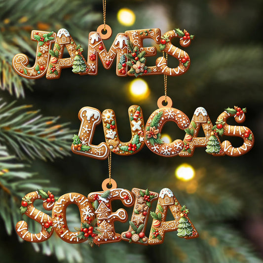 Joyeux Grinchmas - Ornement 3D Premium de Famille Personnalisé