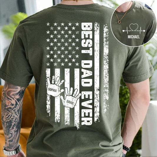 Best Dad Ever - Personalized Father T-shirt And Hoodie