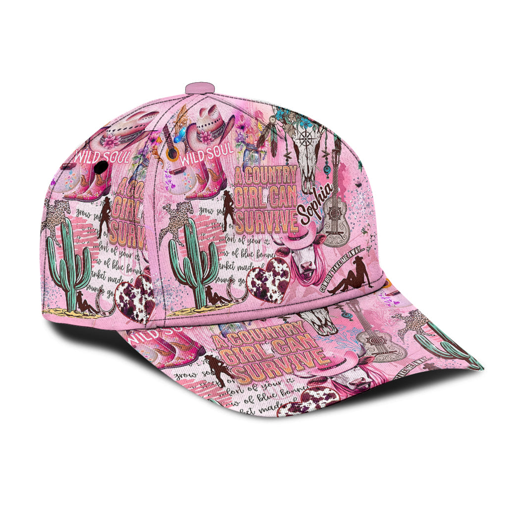 Wild Soul Cowgirl – Personalisierte Cowgirl-Klassiker-Kappe