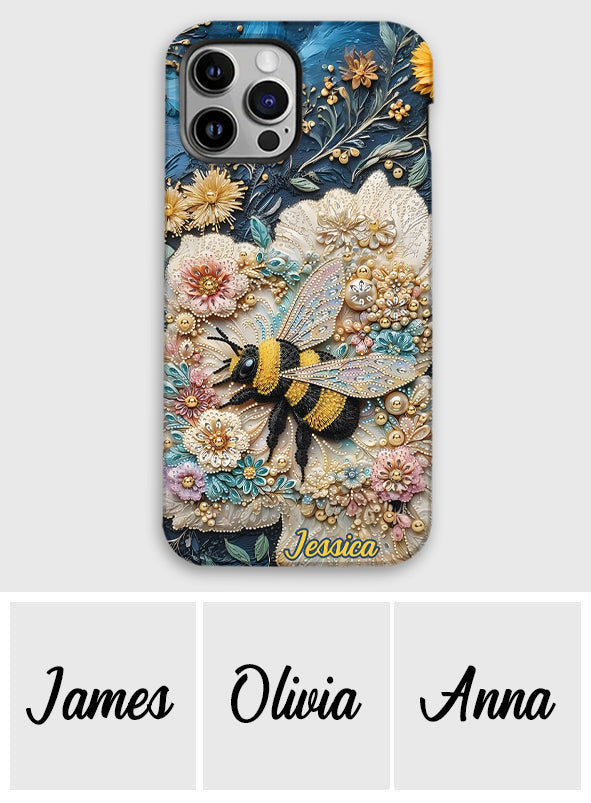 Bee Kind – Personalisierte Handyhülle mit Bienenmotiv