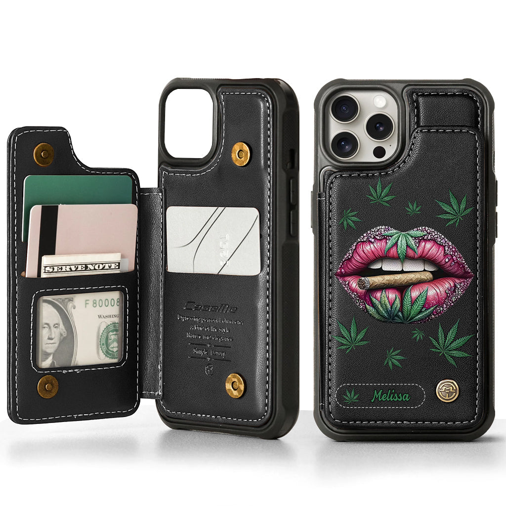 Hol dir den High – personalisierte Handyhülle mit Weed-Motiv