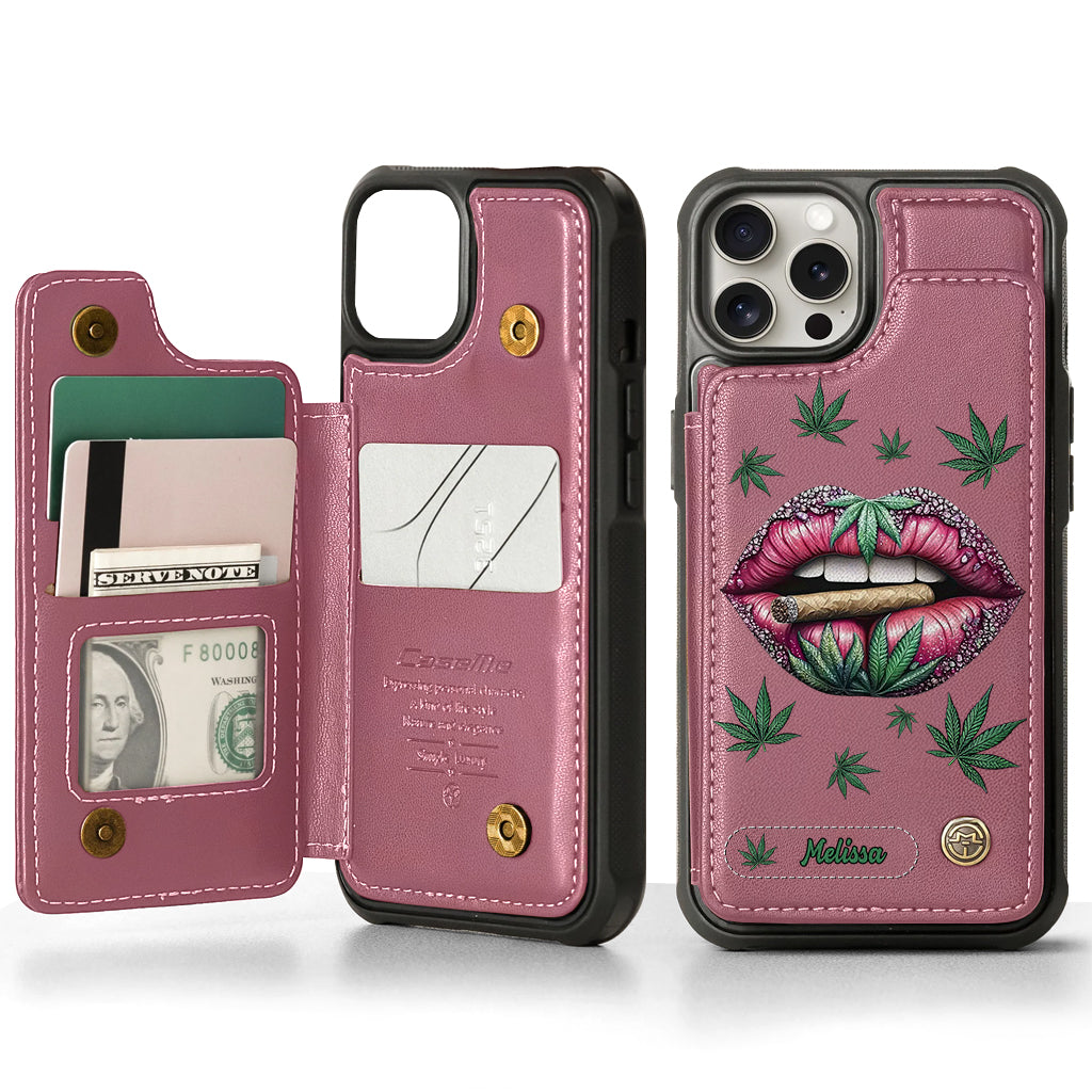 Hol dir den High – personalisierte Handyhülle mit Weed-Motiv