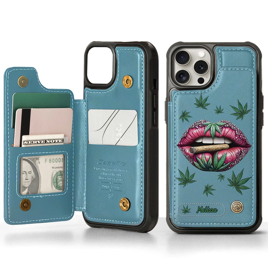 Hol dir den High – personalisierte Handyhülle mit Weed-Motiv
