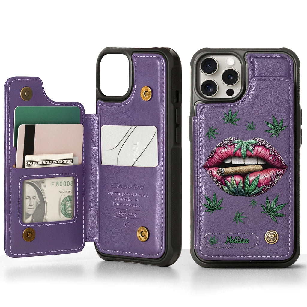 Hol dir den High – personalisierte Handyhülle mit Weed-Motiv