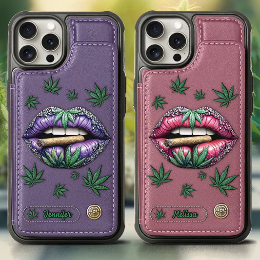 Hol dir den High – personalisierte Handyhülle mit Weed-Motiv