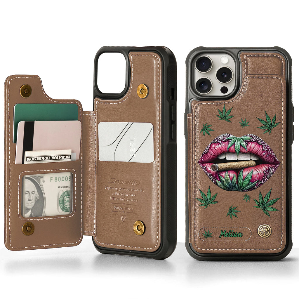 Hol dir den High – personalisierte Handyhülle mit Weed-Motiv