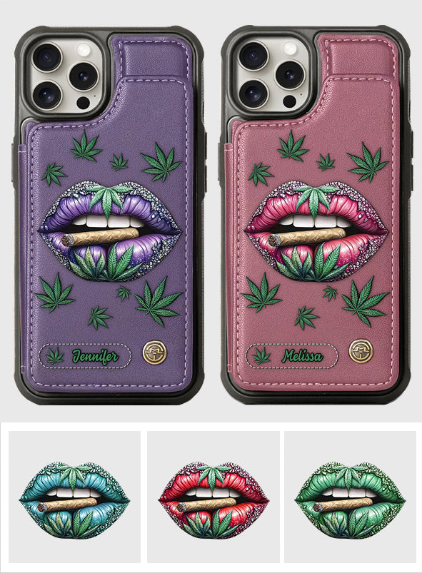 Hol dir den High – personalisierte Handyhülle mit Weed-Motiv