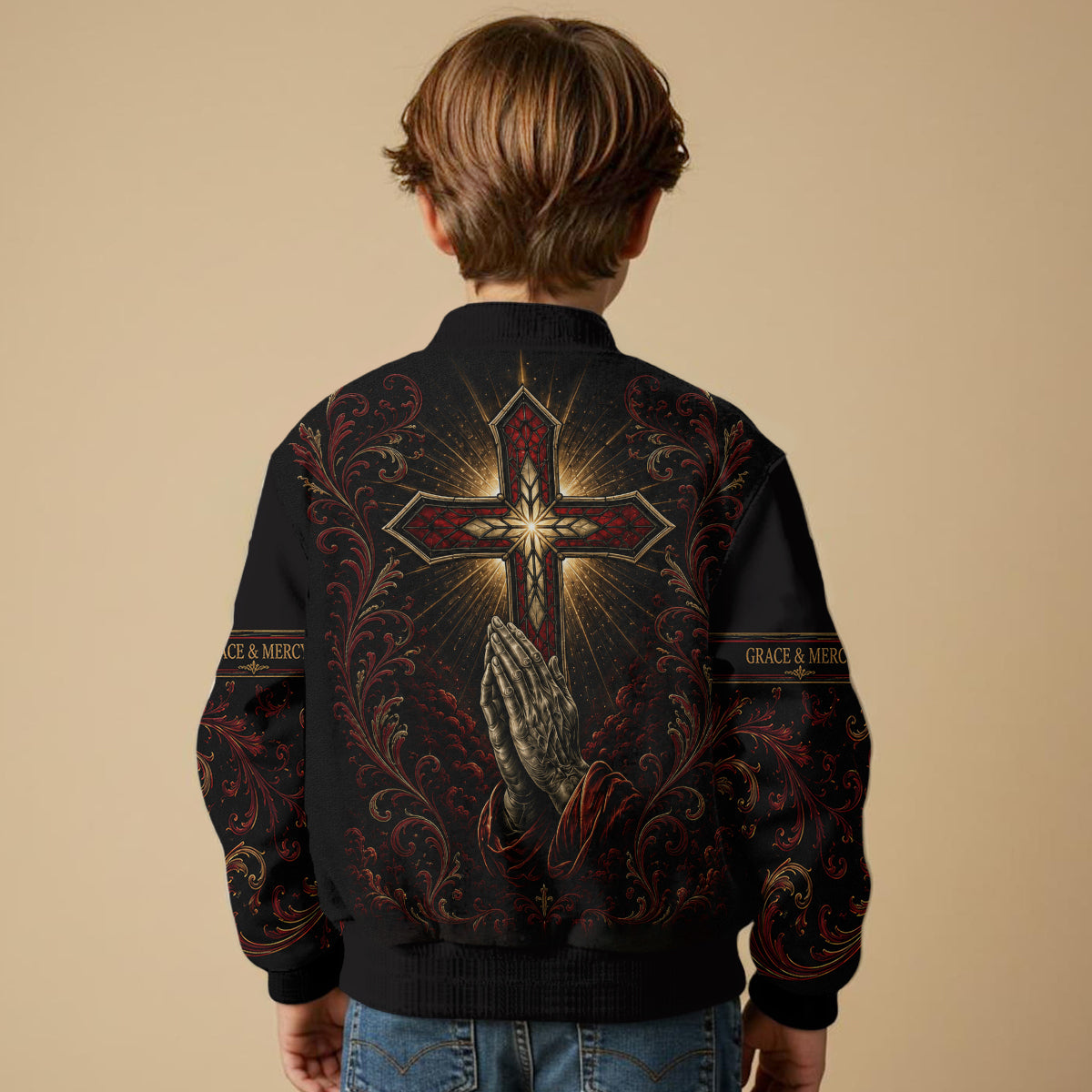 Glaube Walken - Personalisierte Christliche Varsity Jacke