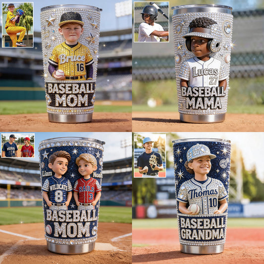 Maman de Baseball, Grand-mère - Tasse de Baseball Personnalisée