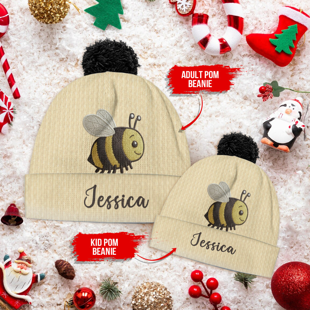 J'adore les abeilles - Bonnet abeille personnalisé