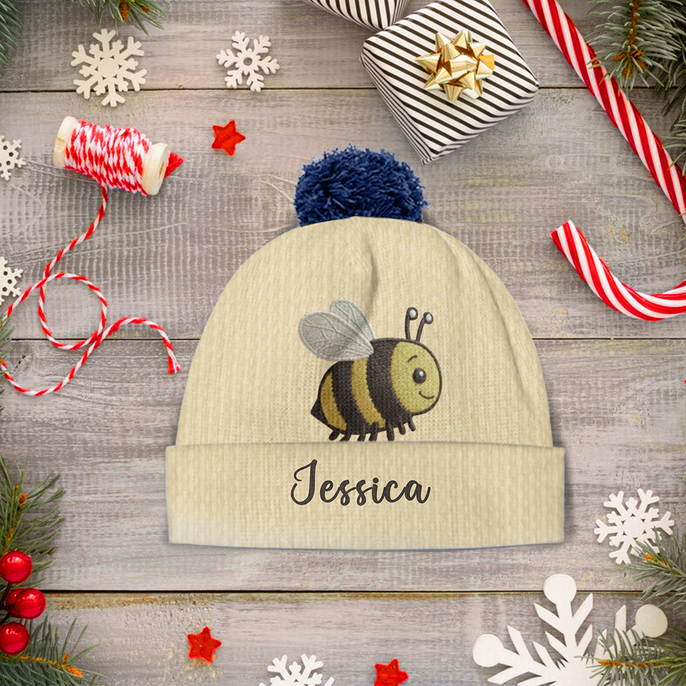 J'adore les abeilles - Bonnet abeille personnalisé